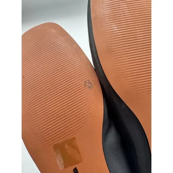 NWD Madewell The Greta Ballet Flat Size 8 True Black Leather - Picture 10 of 12